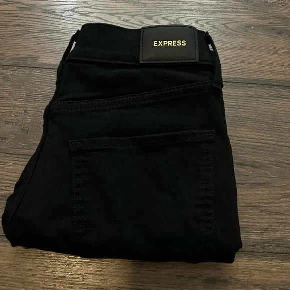 Express Black Skinny Mid Rise Jeans - Picture 5 of 5